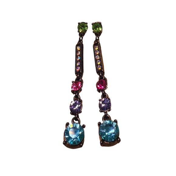 Y2K vintage Elegant Multicolor Drop Earrings‎ - Picture 4 of 4